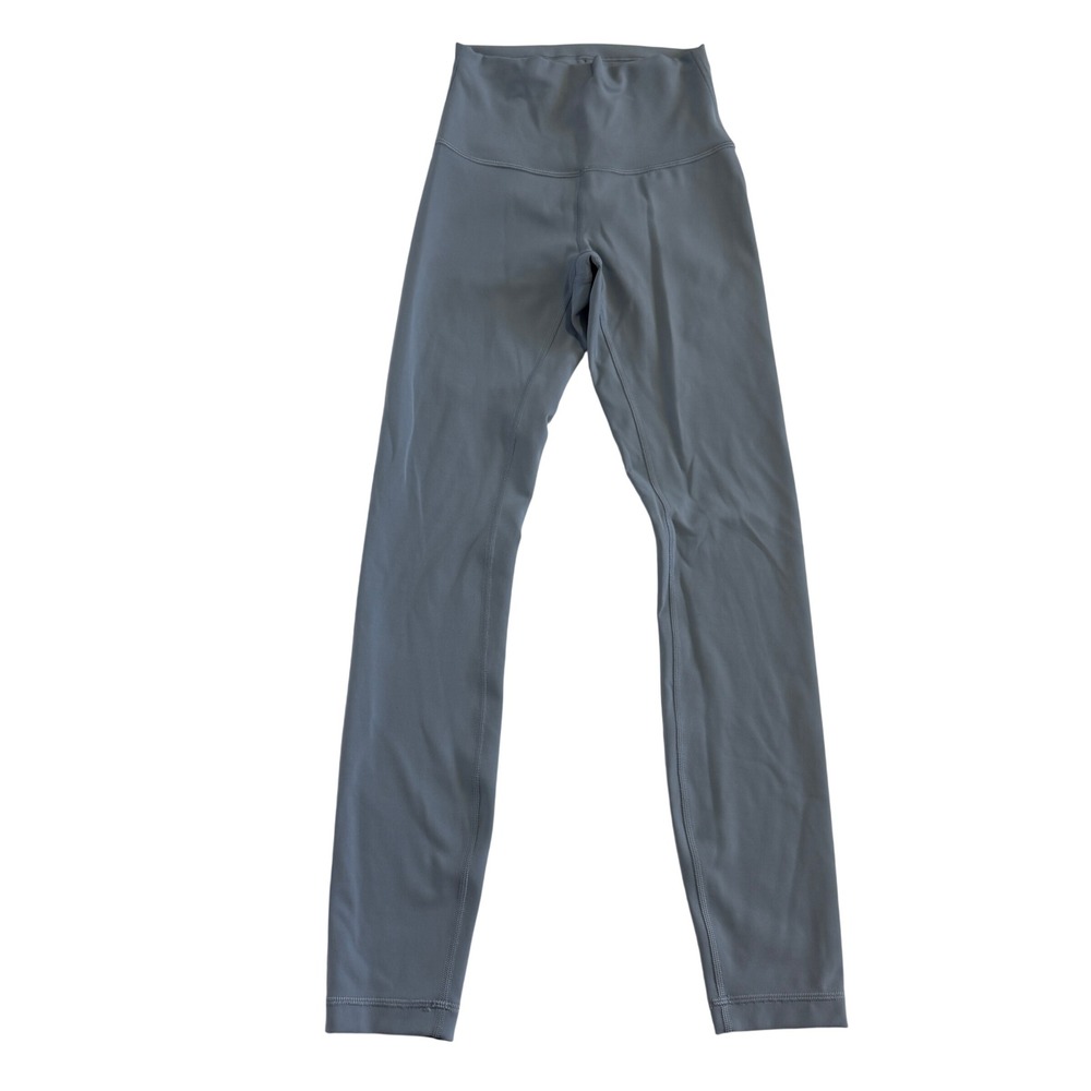 Lululemon Wunder Train High-Rise Pant 25" Chambray Leggings LW5CQDS Size 2